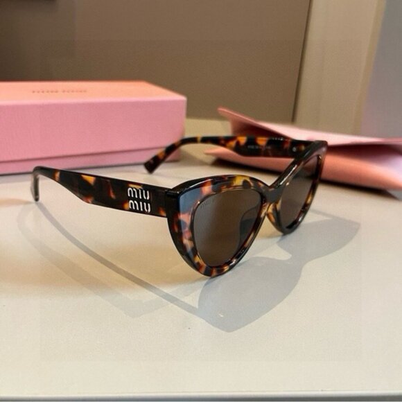 Miu Miu Brown Tortoise Sunglasses main image 6